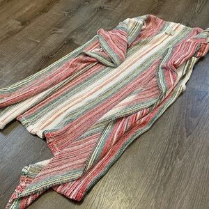 Sahalie Waterfall striped knit sweater vest size LG/XL